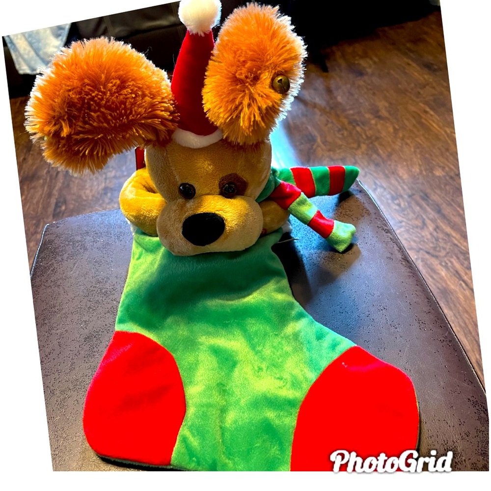New Dancing Jingle Puppy Stocking